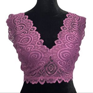 Brand New With Tags Lavender Bralette Plus Size MULTIPLE SIZES Sexy Sheer Top